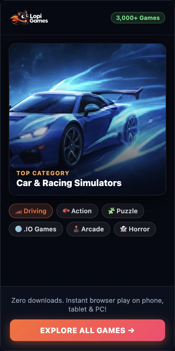Explore 3000+ Free Online Games on Lopi Games